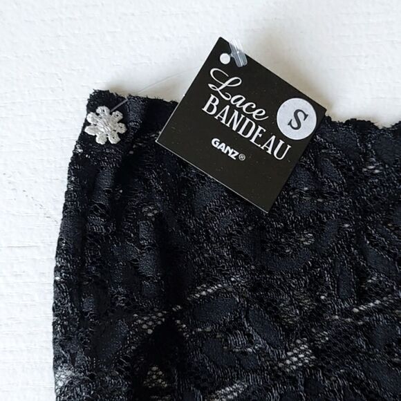 New With Tag Style101 Ganz‎ Size Small Black Lace Bandeau - Picture 5 of 7